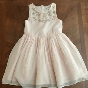 Pink flower glitter dress